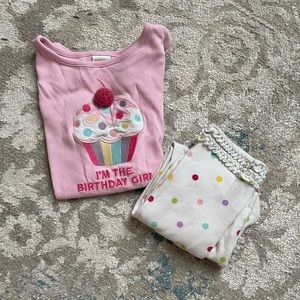 Birthday Girl Cupcake Pajama Set 🧁- EVERYTHING $5!